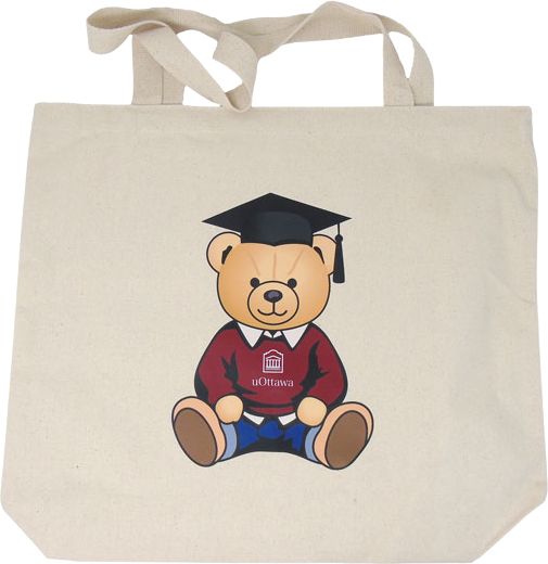 University of Ottawa Graduation Bear Tote Bag