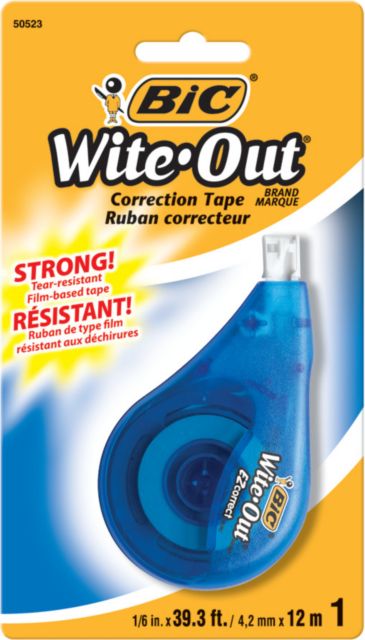WITE-OUT TAPE 1PK CORRECTION