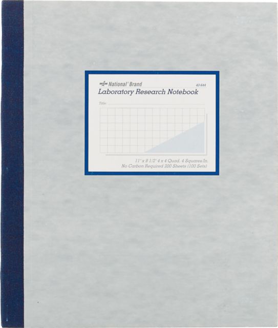 Roaring Spring Edison Quad Ruled Lab Notebook, 9.25 x 11 - 100 sheet