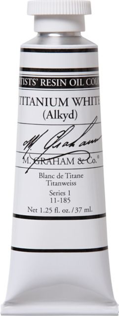 M. Graham Titanium White Alkyd Rapid Dry 1.25-ounce Artists Oil Color