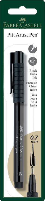 PITT PEN BLACK MEDIUM NIB CARDRED