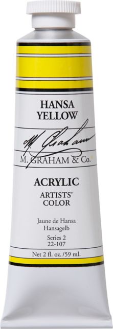 M. Graham Hansa Yellow 2-fluid ounce (60 ml) Artists Acrylic