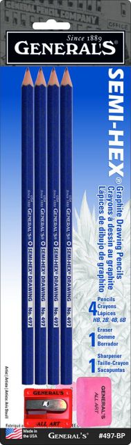 SEMI-HEX CLASSIC PENCIL SET 4