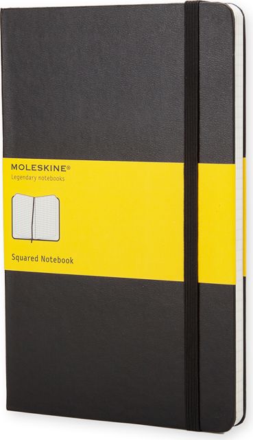 Moleskine Classic Journal Large, Squared, Black, Hardcover