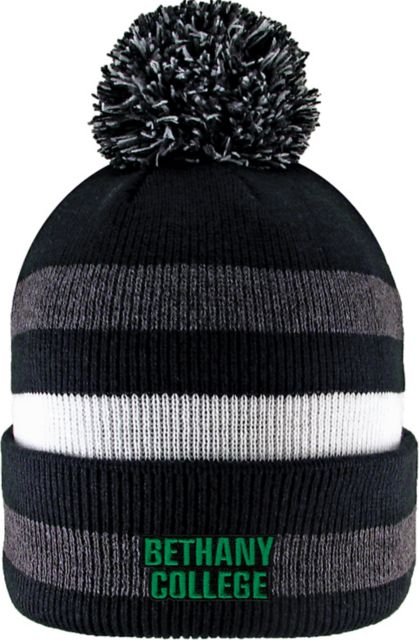 Bethany College Knit Cuff Pom Hat