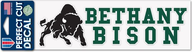 Bethany College 3'' x 10'' Perfect Cut Decal