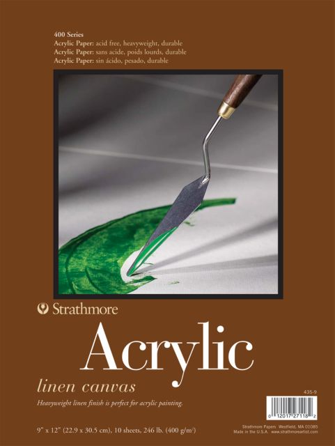 ACRYLIC 400 TAPEBOUND PAD  9X12 10 SHEETS