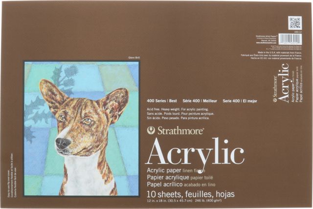 ACRYLIC 400 TAPEBOUND 12X18 10 SHEETS