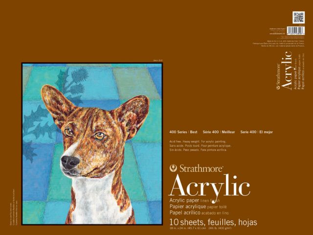 ACRYLIC 400 TAPEBOUND 18X24 10 SHEETS