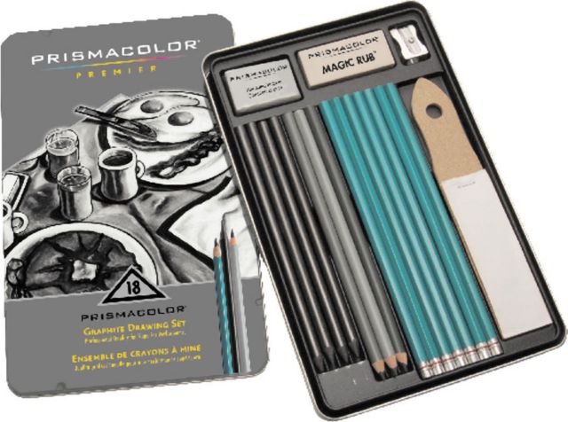 Prismacolor Graphite Drawing 18 Count Tin Set
