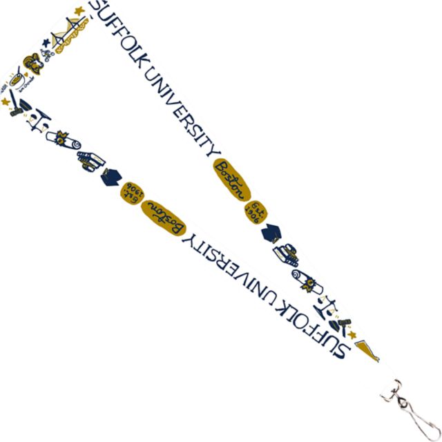 Suffolk University Julia Gash 3-4'' Satin Lanyard
