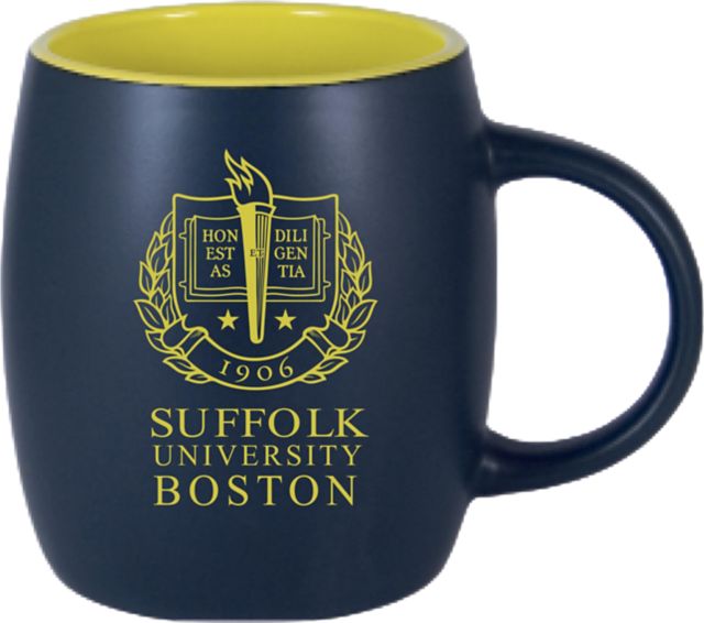 Suffolk University 12 oz. Black Out Robusto Mug