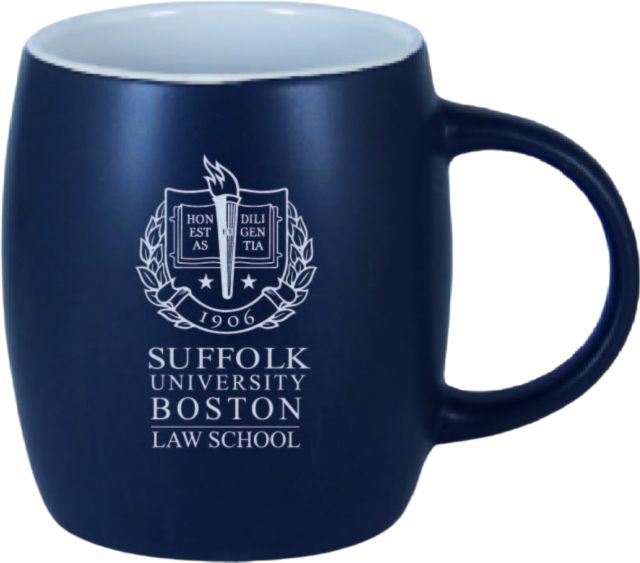Suffolk University 12 oz. Black Out Robusto Mug