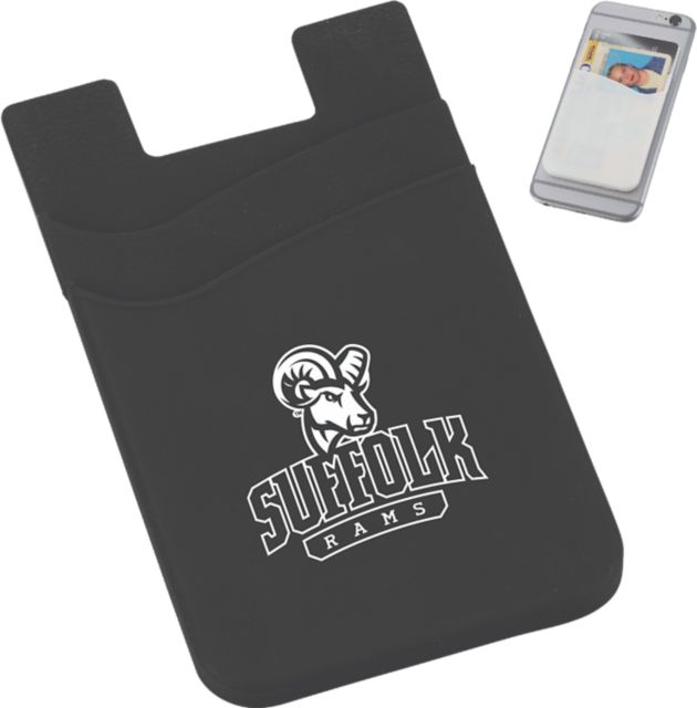 Suffolk University Rams Silicone Card Wallet