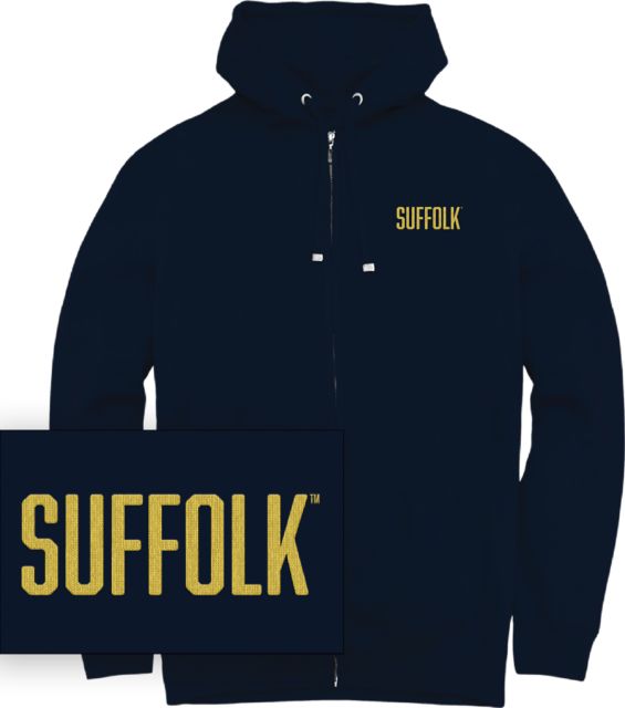 Suffolk University Chainstitch Full Zip Hooded Sweatshirt