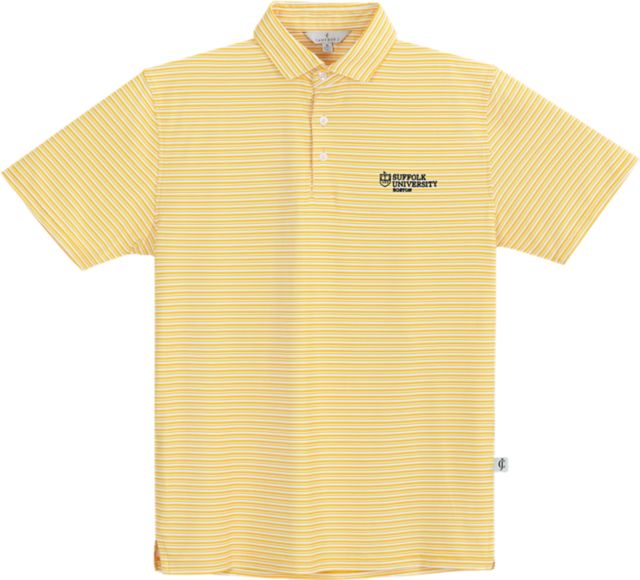 Suffolk University Stripe Performance Polo