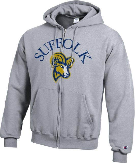 Suffolk University Rams Full Zip Hooded Sweatshirt