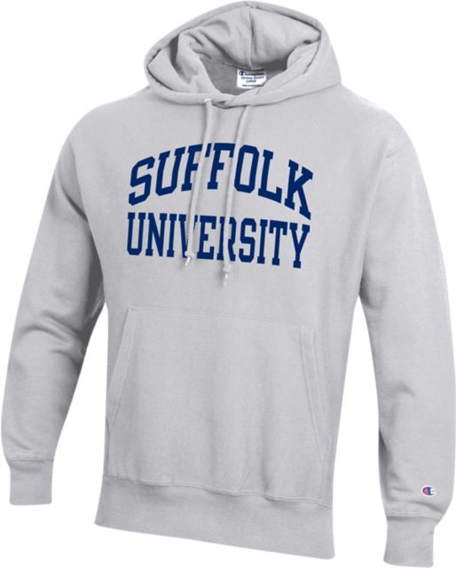 Suffolk University Reverse Weave Hooded Sweatshirt