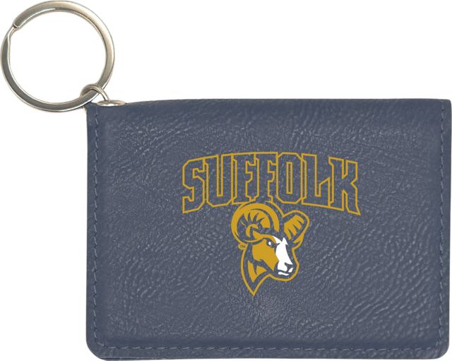 Suffolk University Rams Leather ID Holder