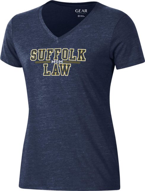 Suffolk University Law School Mom Women's V-Neck Short Sleeve T-Shirt