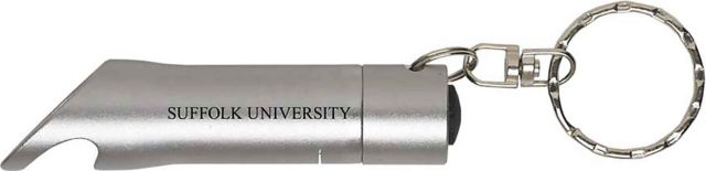 Suffolk University Keychain with Bottle Opener Flashlite