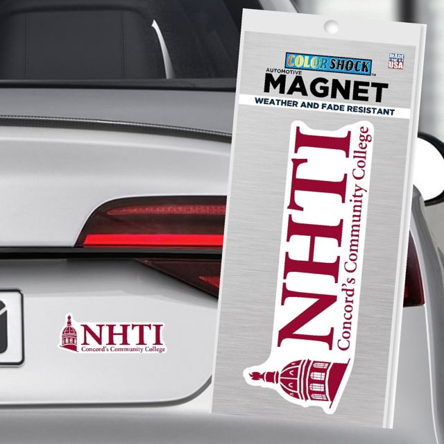 NHTI Concord's Community College 4" x 4" Magnet