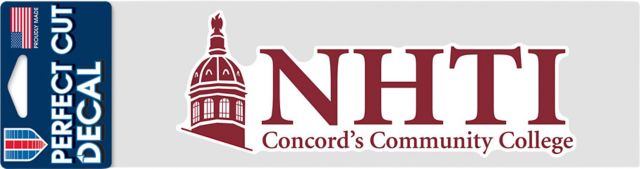 NHTI Concord's Community College 3 x 10 Decal