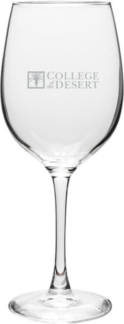 College of the Desert 16 oz. Wine Glass
