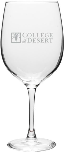 College of the Desert 19 oz. Wine Glass