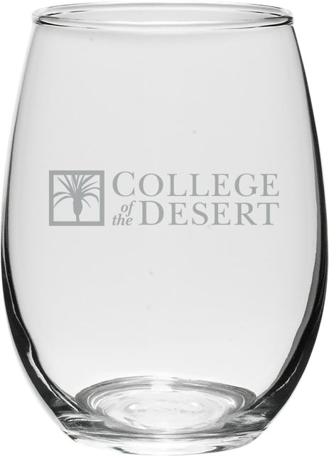 College of the Desert 15 oz. Wine Glass