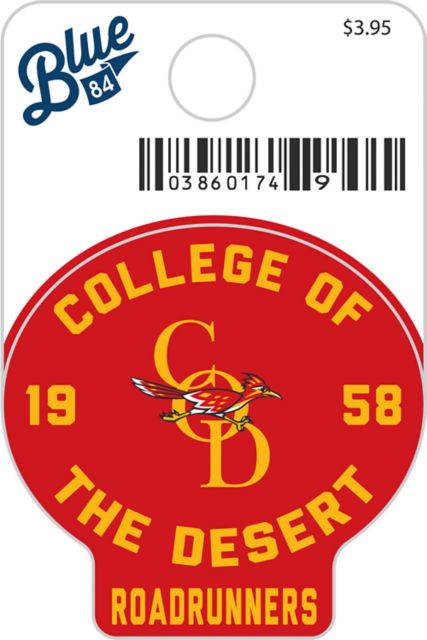 College of the Desert Roadrunners Mini Sticker