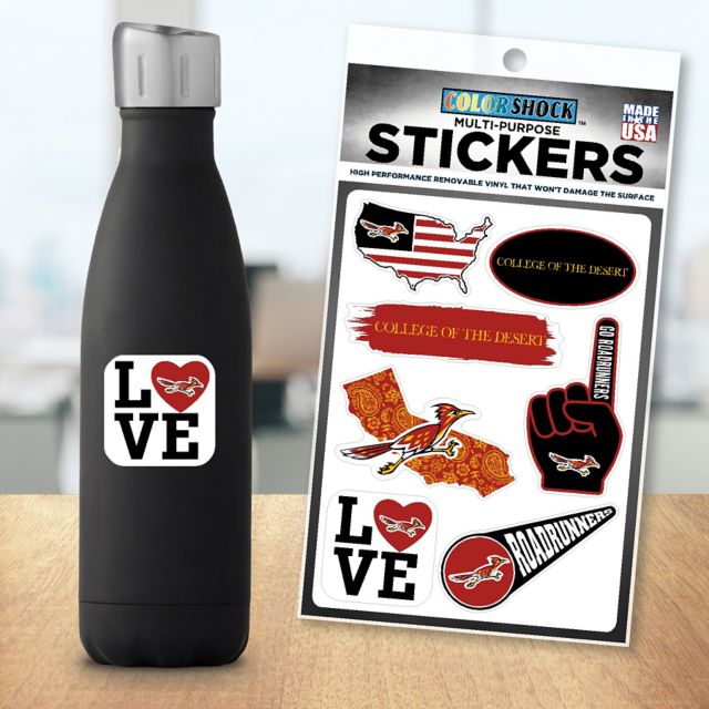 College of the Desert 7.5'' x 7.5'' Sticker Sheet