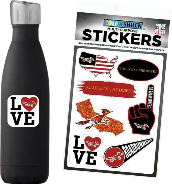 College of the Desert 7.5'' x 7.5'' Sticker Sheet