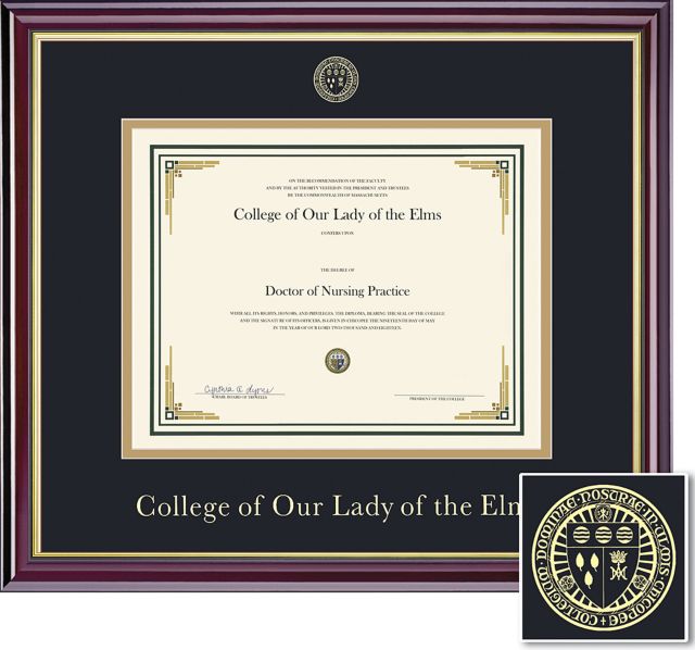 College of Our Lady of the Elms 11'' x 14'' Windsor Diploma Frame
