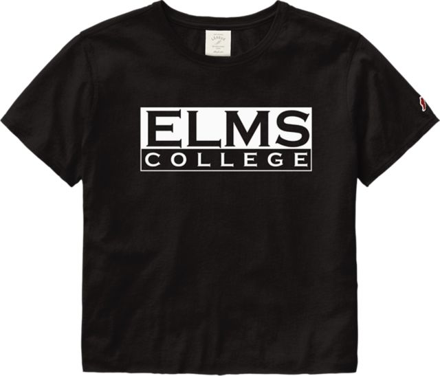 College of Our Lady of the Elms Blazers Women's Cropped Short Sleeve T-Shirt