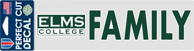 College of Our Lady of the Elms 3x10 Family Decal
