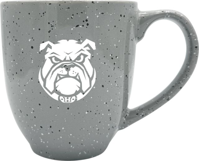 Holmes Community College Bulldogs 16 oz. Laser Engraved Bistro Mug