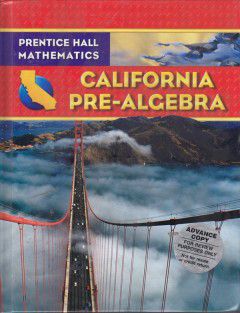 California Pre-Algebra
