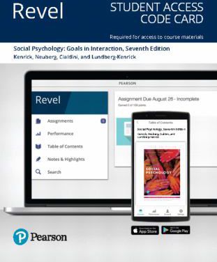 Revel for Social Psychology: Goals in Interaction -- Access Card