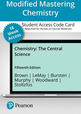 Modified Mastering Chemistry with Pearson eText -- Access Card
