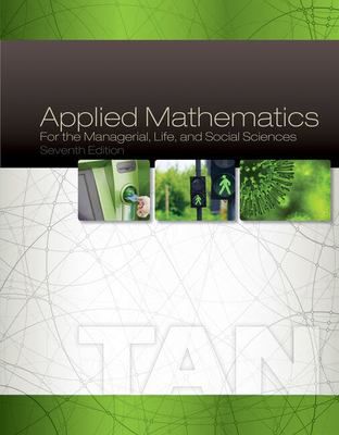 WebAssign Instant Access for Tan's Applied Mathematics for the Managerial, Life, and Social Sciences, Multi-Term