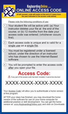 Keyboarding Online (Printed access code)