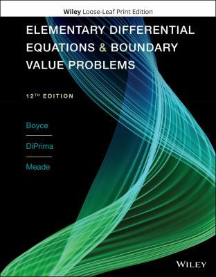 Elementary Differential Equations & Boundary Value Problems