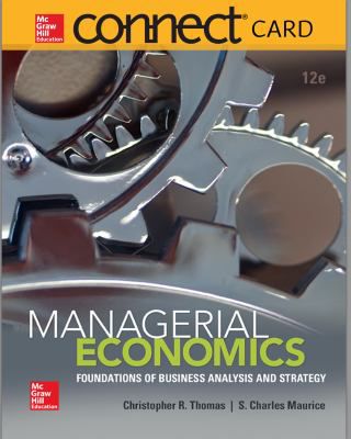 Connect Online Access For Managerial Economics