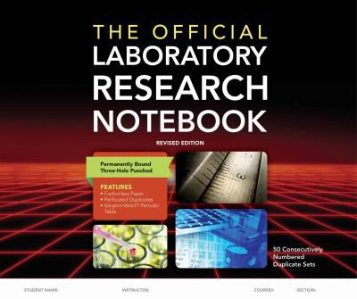 Official Laboratory Research Notebook (50 Pgs)