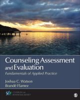 Counseling Assessment & Evaluation