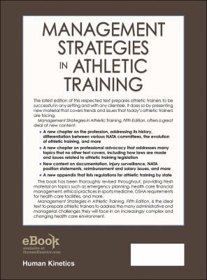 Management Strategies in Athletic Training