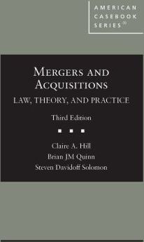 Mergers & Acquisitions Law Theory & Practice