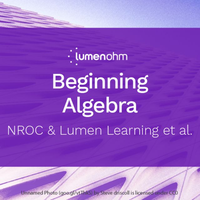 Beginning Algebra