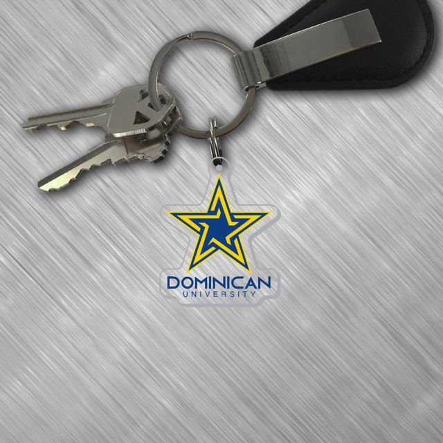 Dominican University Stars Laser Cut Keytag